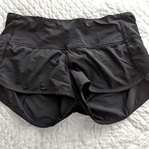Lululemon speed up shorts lined 2.5in black